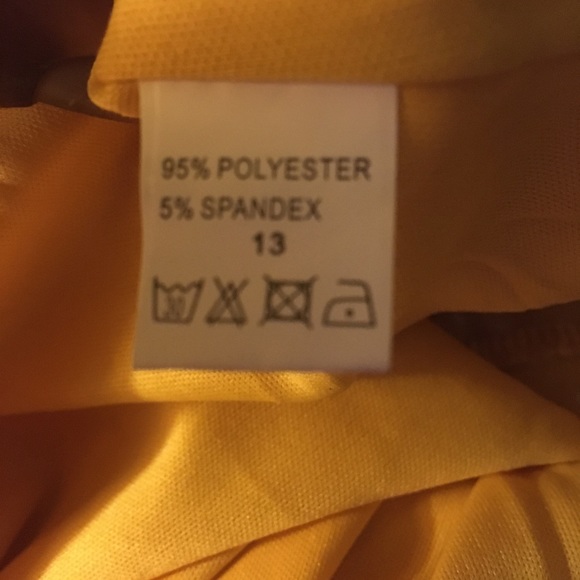 Yellow and White Polka Dot Mini Dress Size L ✂️ - Picture 7 of 7